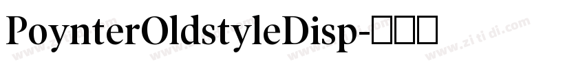 PoynterOldstyleDisp字体转换