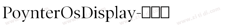 PoynterOsDisplay字体转换