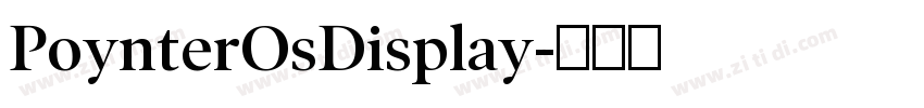 PoynterOsDisplay字体转换