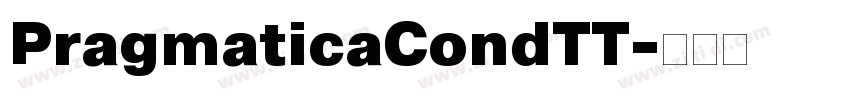 PragmaticaCondTT字体转换