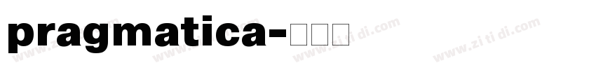 pragmatica字体转换