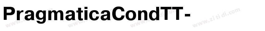 PragmaticaCondTT字体转换
