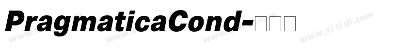 PragmaticaCond字体转换