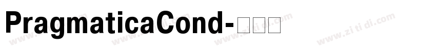PragmaticaCond字体转换