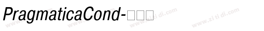 PragmaticaCond字体转换