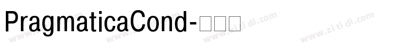 PragmaticaCond字体转换