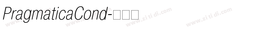 PragmaticaCond字体转换