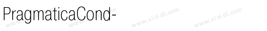 PragmaticaCond字体转换