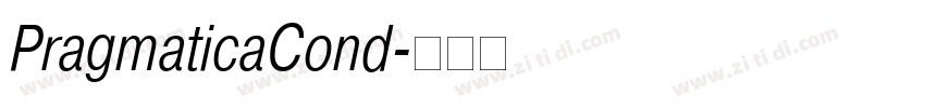 PragmaticaCond字体转换