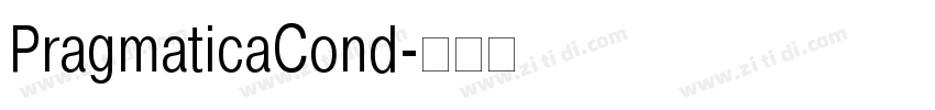 PragmaticaCond字体转换