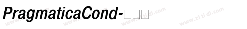PragmaticaCond字体转换