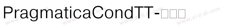 PragmaticaCondTT字体转换