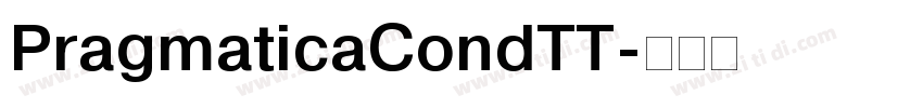 PragmaticaCondTT字体转换