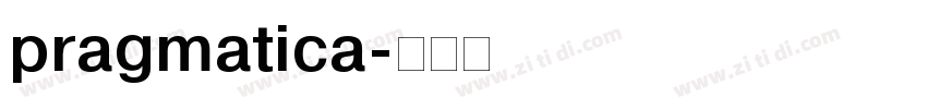 pragmatica字体转换