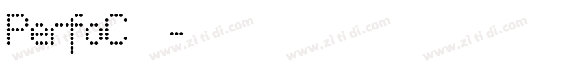 PerfoC字体字体转换