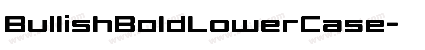 BullishBoldLowerCase字体转换