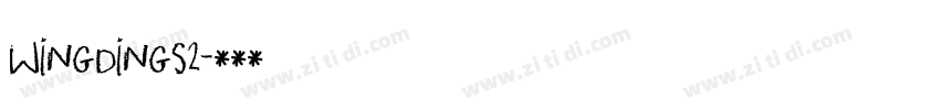 wingdings2字体转换