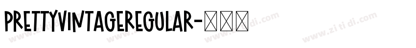 PrettyVintageRegular字体转换