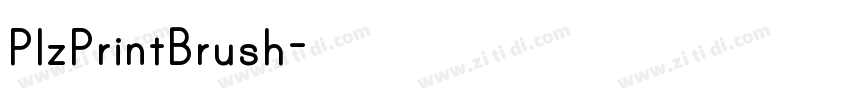 PlzPrintBrush字体转换