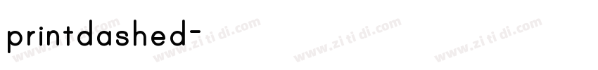 printdashed字体转换