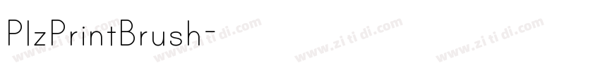 PlzPrintBrush字体转换