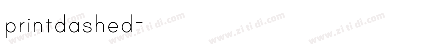 printdashed字体转换