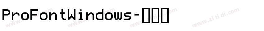 ProFontWindows字体转换