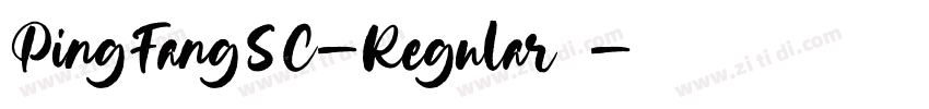 PingFangSC-Regular字体字体转换