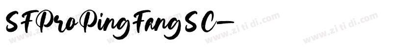 SFProPingFangSC字体转换