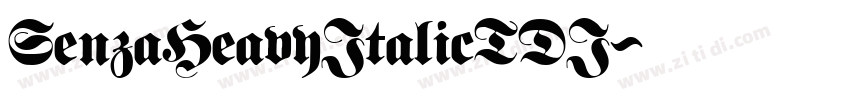 SenzaHeavyItalicTDI字体转换 SenzaHeavyItalicTDI字体转换