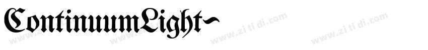 ContinuumLight字体转换