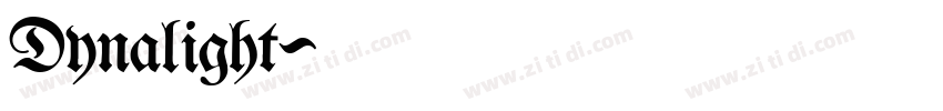 Dynalight字体转换