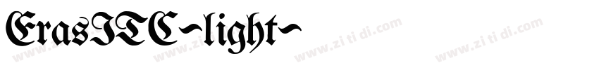 ErasITC-light字体转换