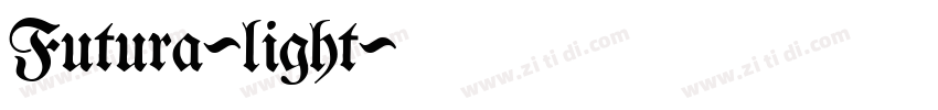 Futura-light字体转换