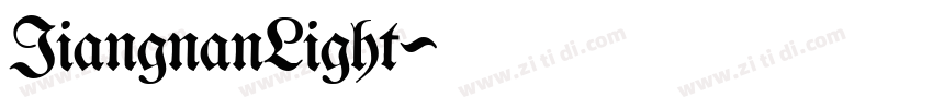 JiangnanLight字体转换 JiangnanLight字体转换