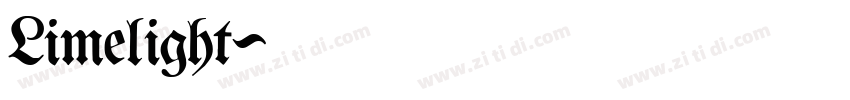Limelight字体转换