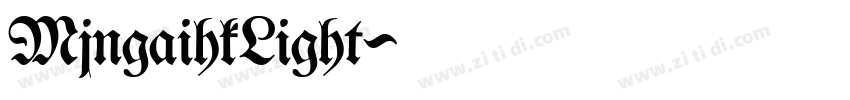 MjngaihkLight字体转换