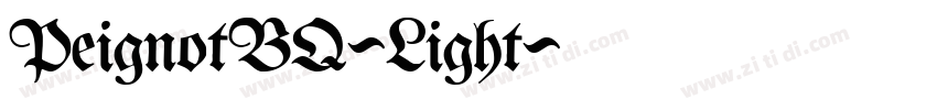 PeignotBQ-Light字体转换