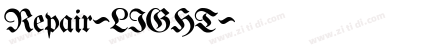 Repair-LIGHT字体转换