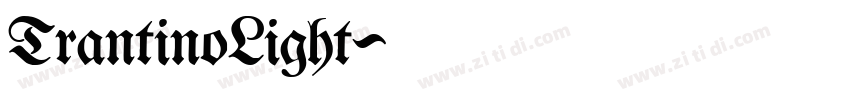 TrantinoLight字体转换