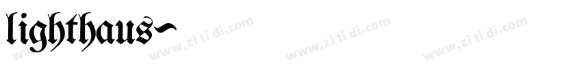 lighthaus字体转换