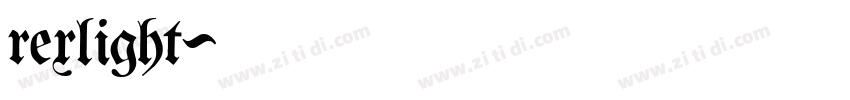 rexlight字体转换