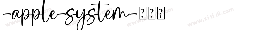 -apple-system字体转换