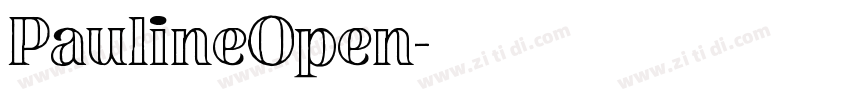 PaulineOpen字体转换