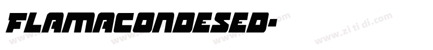 FlamaCondesed字体转换