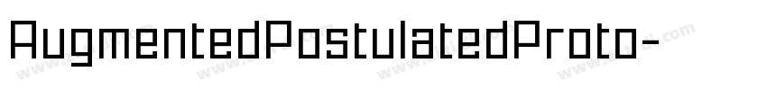 AugmentedPostulatedProto字体转换