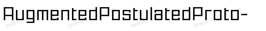 AugmentedPostulatedProto字体转换