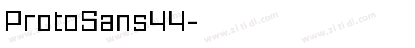 ProtoSans44字体转换