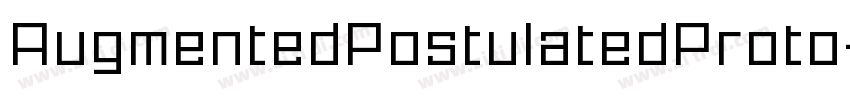 AugmentedPostulatedProto字体转换