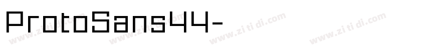 ProtoSans44字体转换